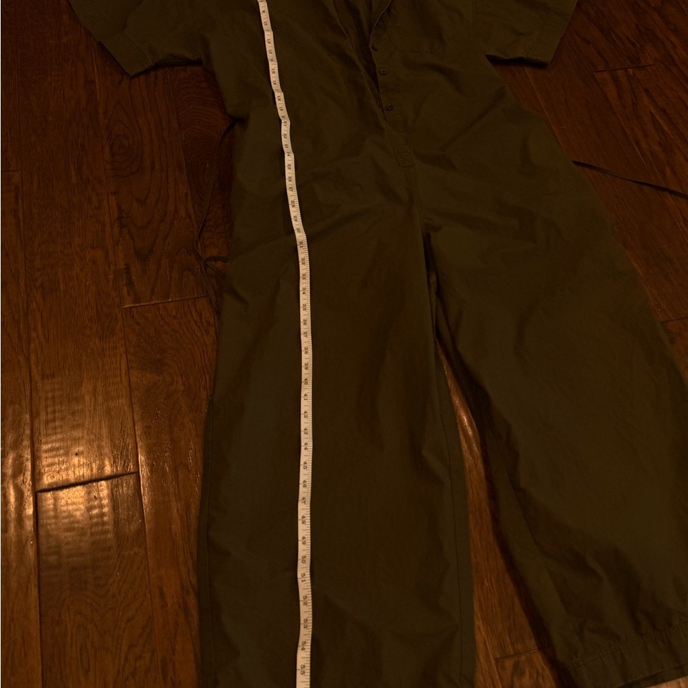 Banana Republic Olive Green Cargo Jumpsuit Pants - Picture 8 of 9